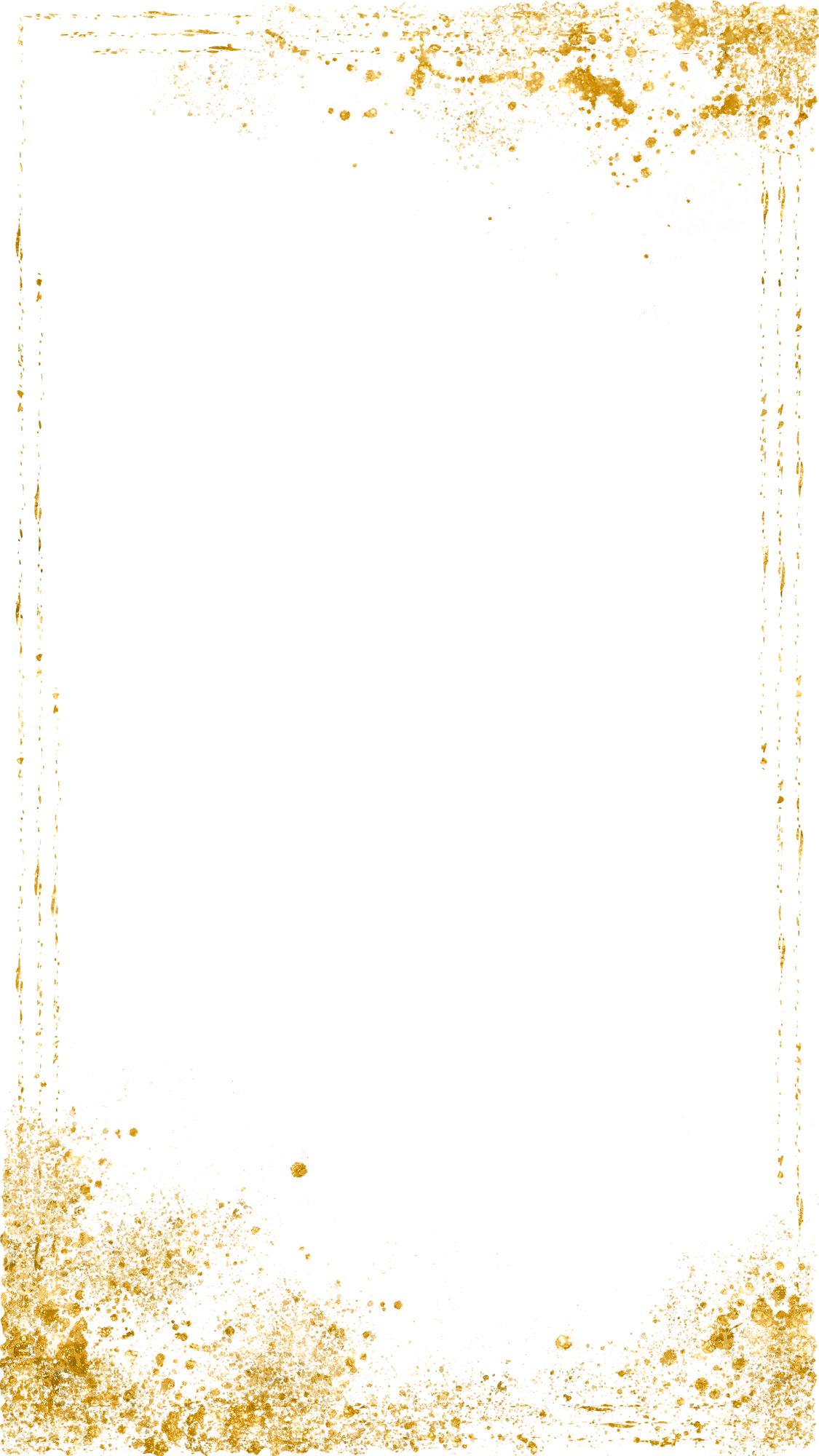 Splashed gold in a rectangular frame